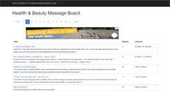 Desktop Screenshot of healthbeautymessageboard.com